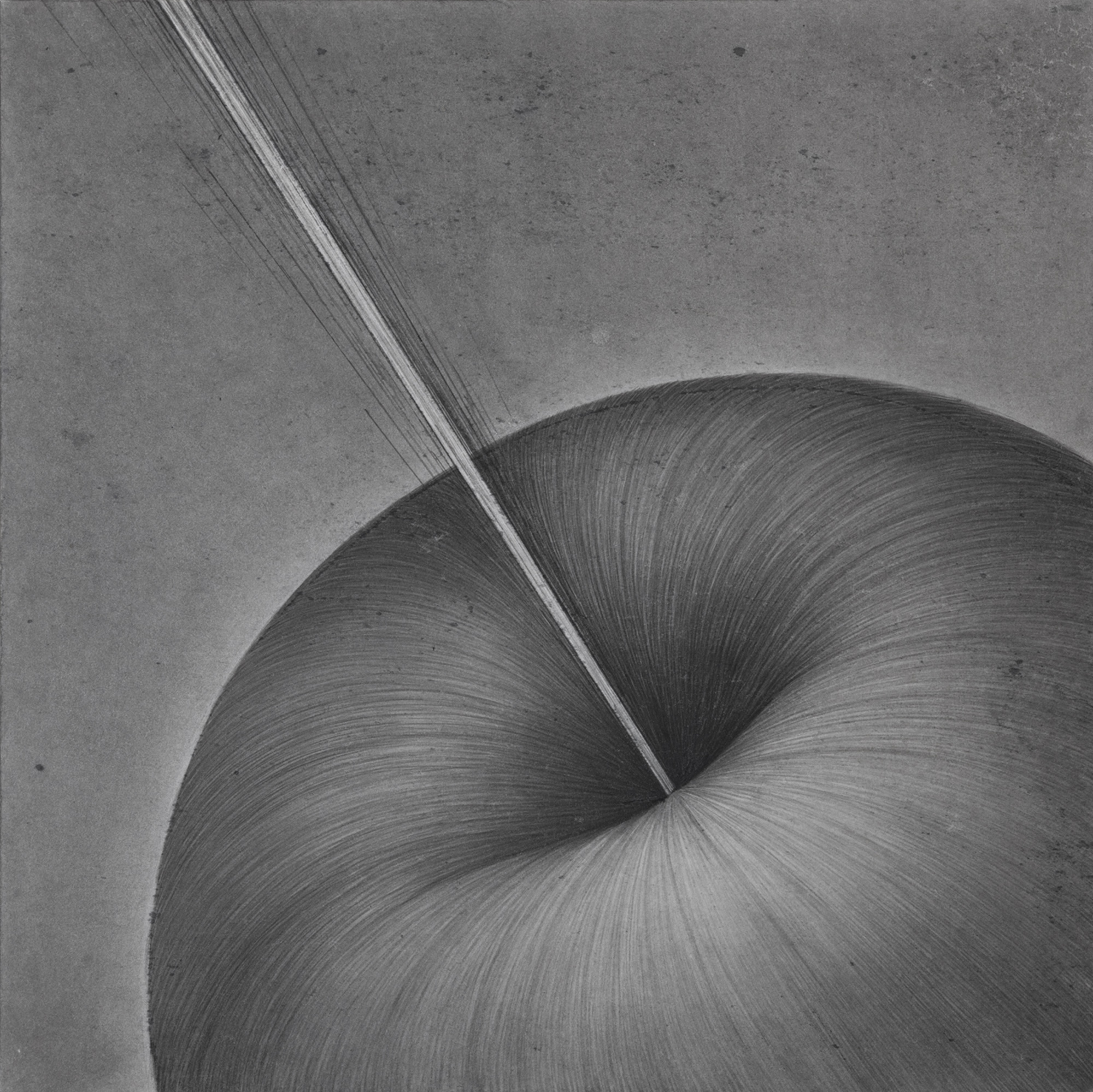 푸-욱, 2019, 장지에 먹, 45×45cm.