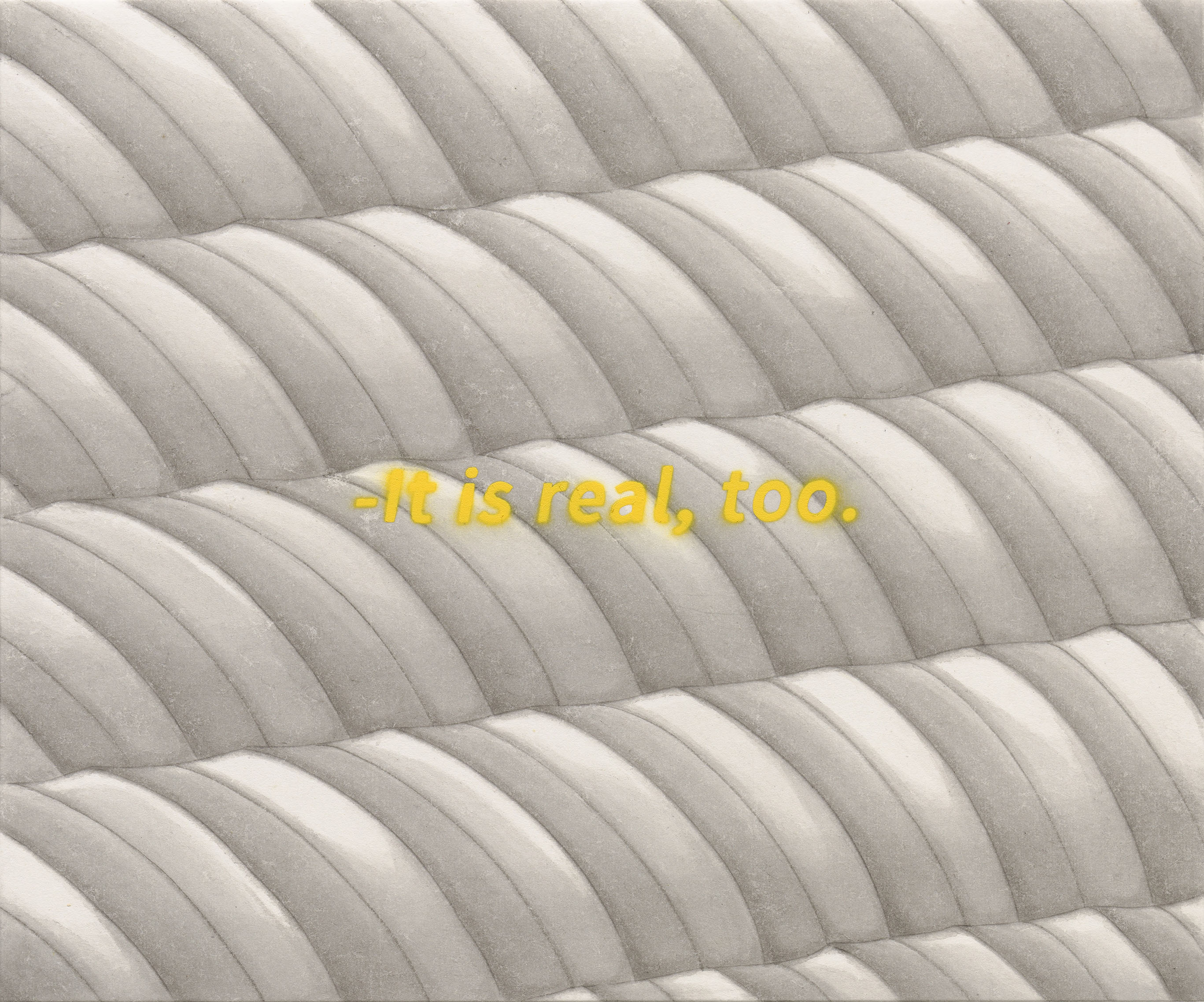 윤슬?, 2024, 장지에 먹과 스프레이, 37.9×45.5cm.